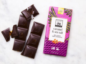Caramel & Sea Salt 60% Dark Chocolate Bar