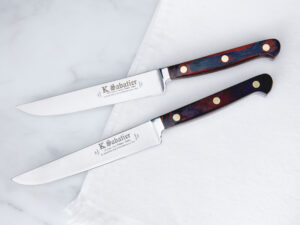 K Sabatier Auvergne 5 Stainless Steak Knives"