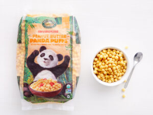 Organic Gluten-Free Peanut Butter Panda Puffs Ecopak