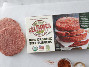 Organic Grass-Fed Beef Patties (80/20, Frozen)