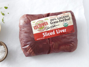 Organic Grass-Fed Beef Sliced Liver (Frozen)