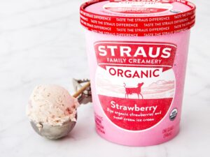 Organic Strawberry Ice Cream