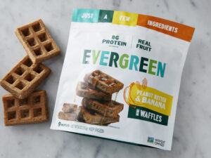 Peanut Butter & Banana Frozen Waffles