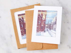 Snowy Night Greeting Cards