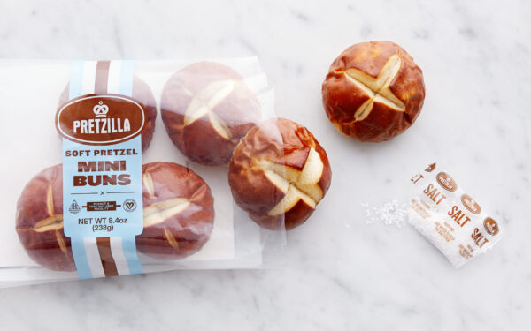 Soft Pretzel Mini Buns