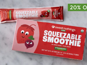 Strawberry with Beet Kids Squeezable Smoothies