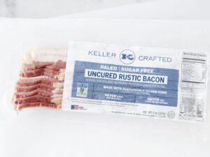 Sugar Free Uncured Rustic Pork Bacon (Frozen)