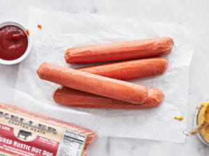 Uncured Rustic Beef Jumbo Hot Dogs (Frozen)