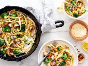 Veggie Fettuccine Alfredo